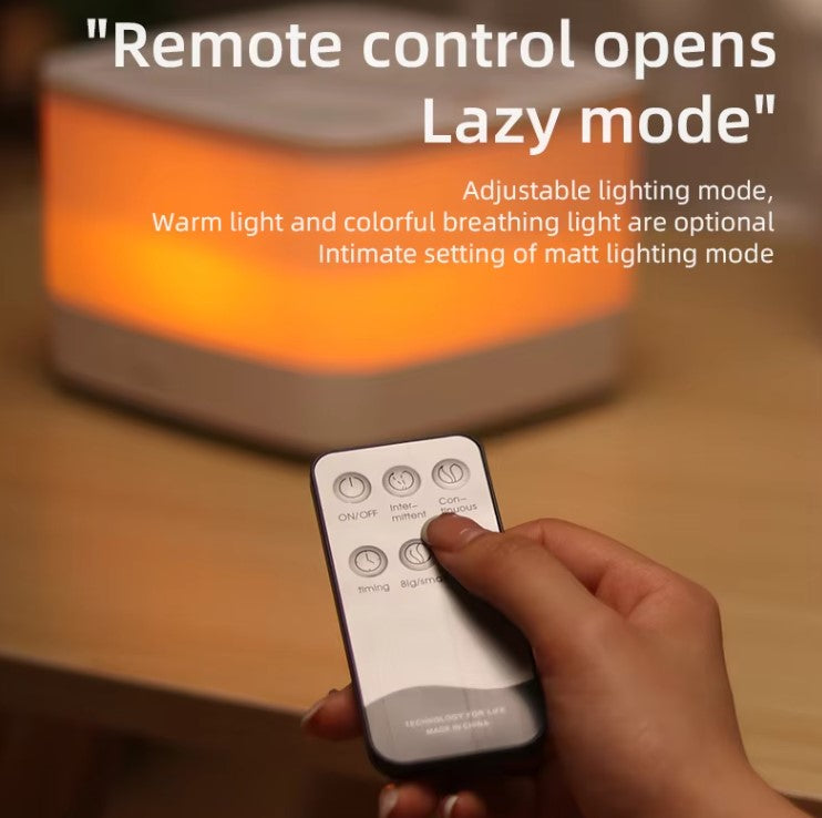 800ML Air Humidifier with Remote Control and Aroma Diffuser - Multicolor LED Light