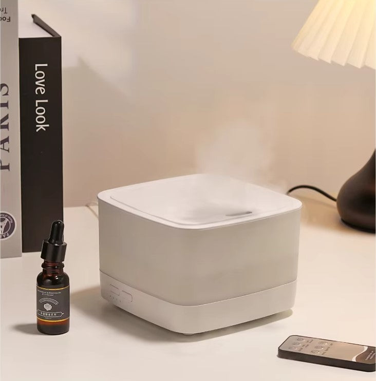 800ML Air Humidifier with Remote Control and Aroma Diffuser - Multicolor LED Light