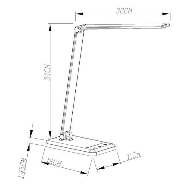 Lámpara de Mesa Recargable Multifuncional