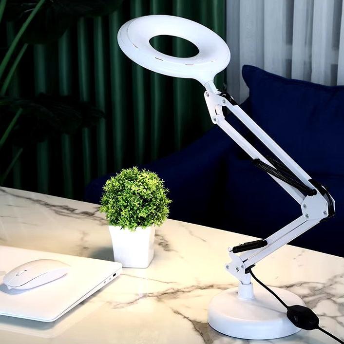 Lupa con Luz LED y Brazo Oscilante Ajustable
