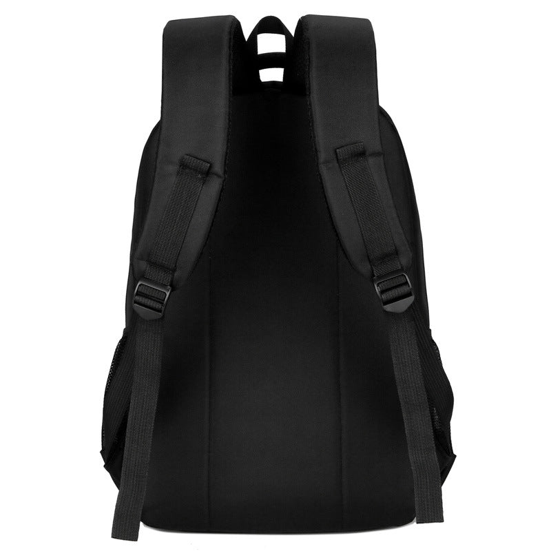 Casual Black 20-Inch Waterproof Backpack