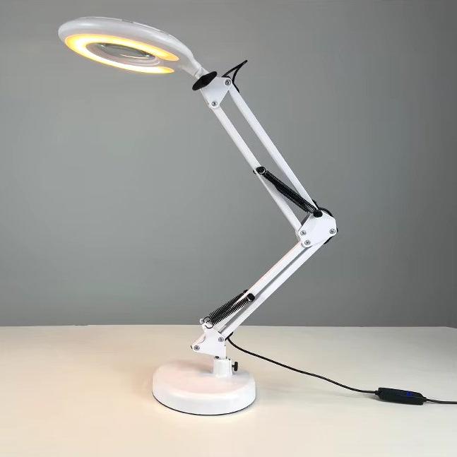 Lupa con Luz LED y Brazo Oscilante Ajustable