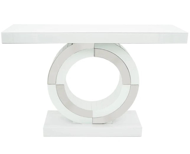 Circular Mirror Console: Elegance and Functionality